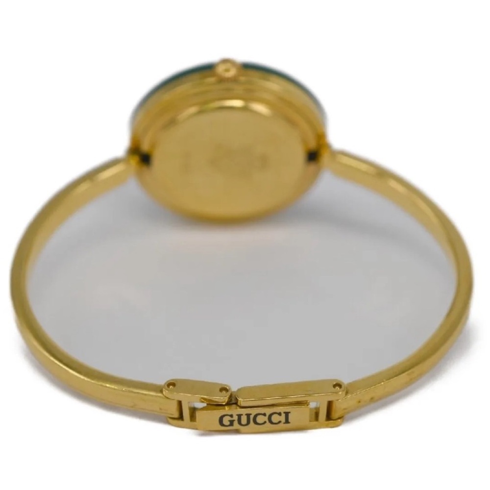- GUCCI RARE 14k Gold Plated VINTAGE STATEMENT PIECE WATCH - Picture 3 of 9